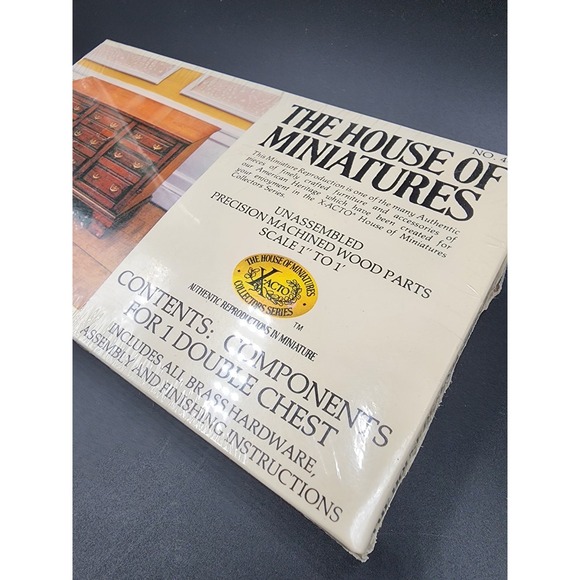 THE HOUSE OF MINITURES X-ACTO COLLECTORS EDITION WOOD DRAWERS FURNTIURE 1970S - Picture 7 of 7